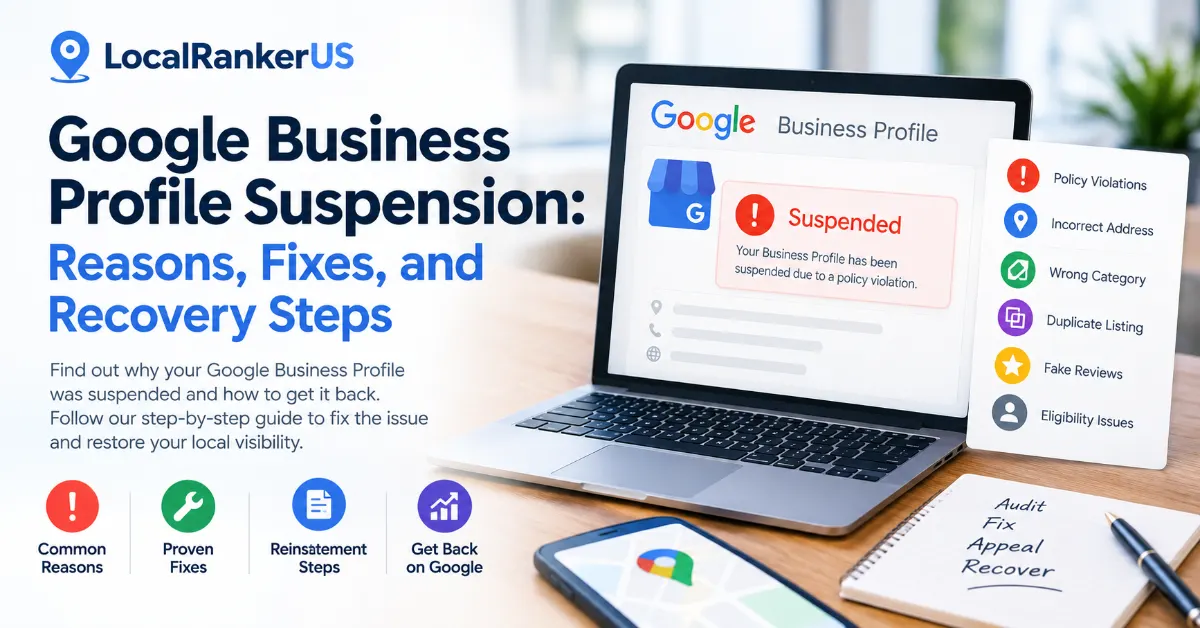Google Business Profile Suspension